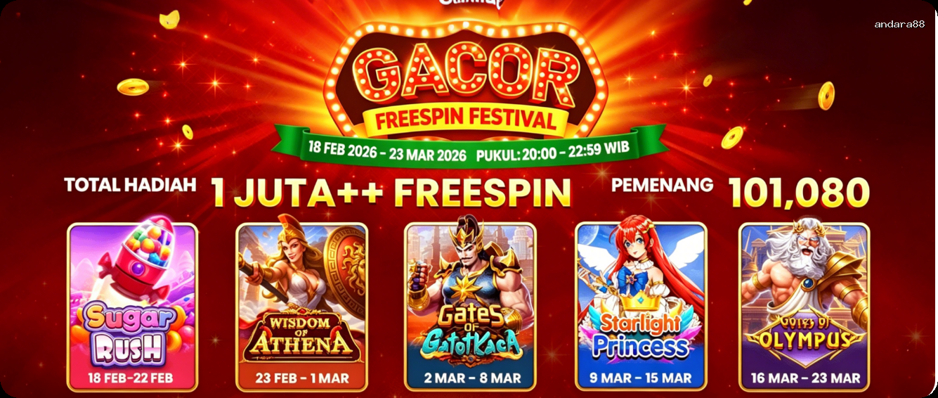 Login andara88 Sekarang Bonus Melimpah
